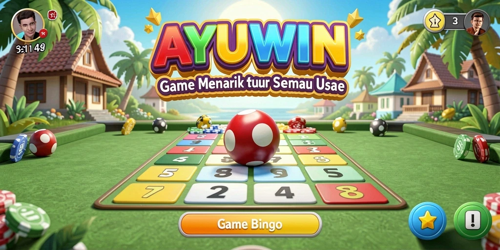 Gameplay Bingo seru di AYUWIN yang menguji keberuntungan.