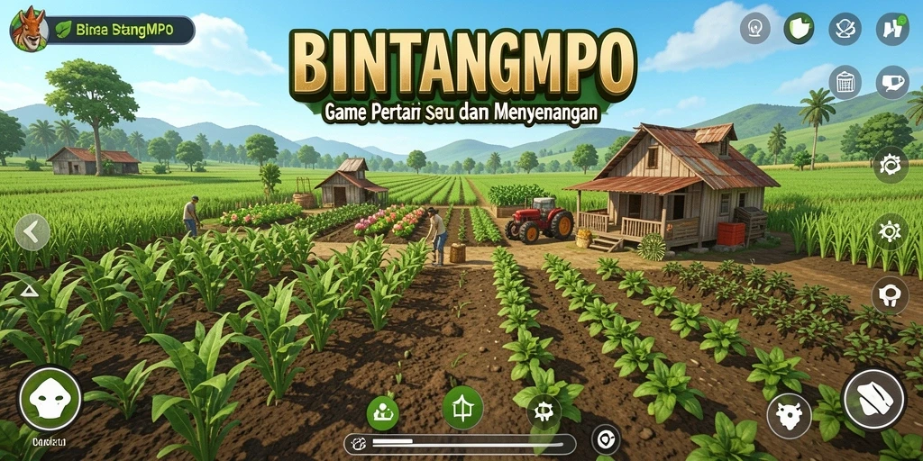 Gameplay seru BINTANGMPO dengan aktivitas bertani.