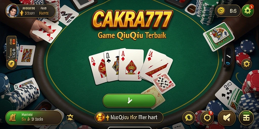 Tangkapan layar gameplay QiuQiu CAKRA777 yang menarik.
