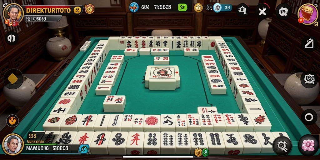 Gameplay menarik dari DIREKTURTOTO dalam permainan Mahjong.