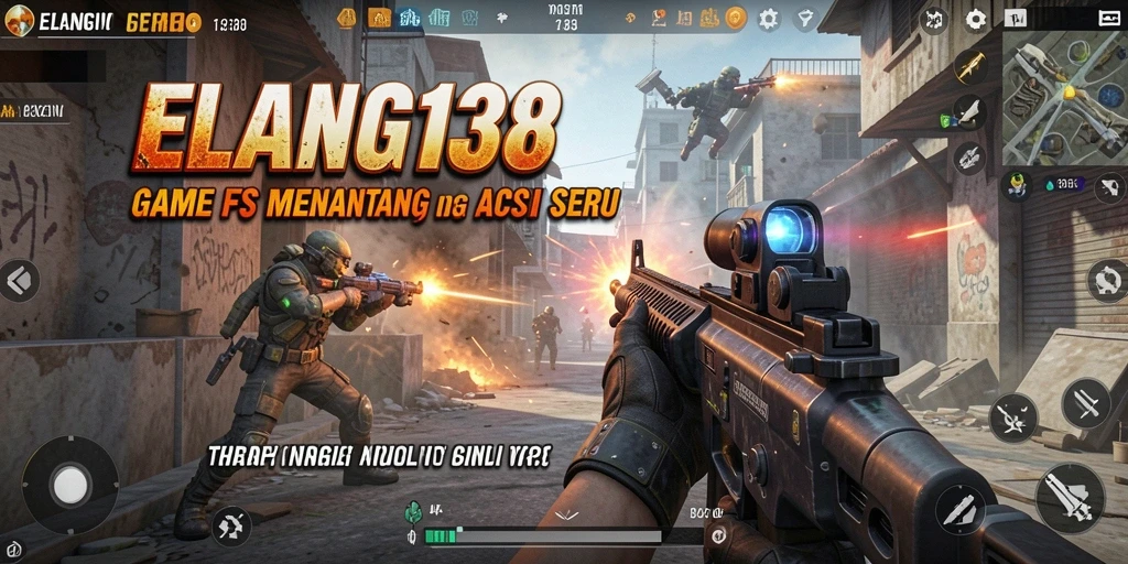 Screenshot ELANG138 menunjukkan momen seru dalam gameplay FPS.