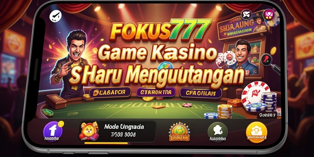 Tampilan gameplay Kasino yang mengasyikkan di FOKUS777.