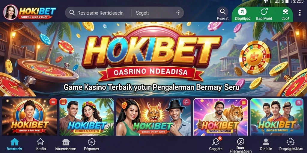 Tampilan menarik dari gameplay HOKIBET di Kasino.