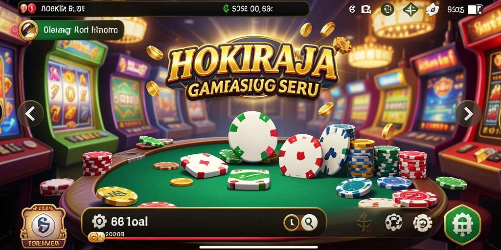 Gameplay menyenangkan dari HOKIRAJA, menampilkan kasino virtual yang menakjubkan.