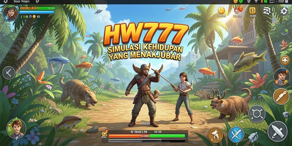 Tangkapan layar HW777 menampilkan gameplay simulasi yang seru dan interaktif.