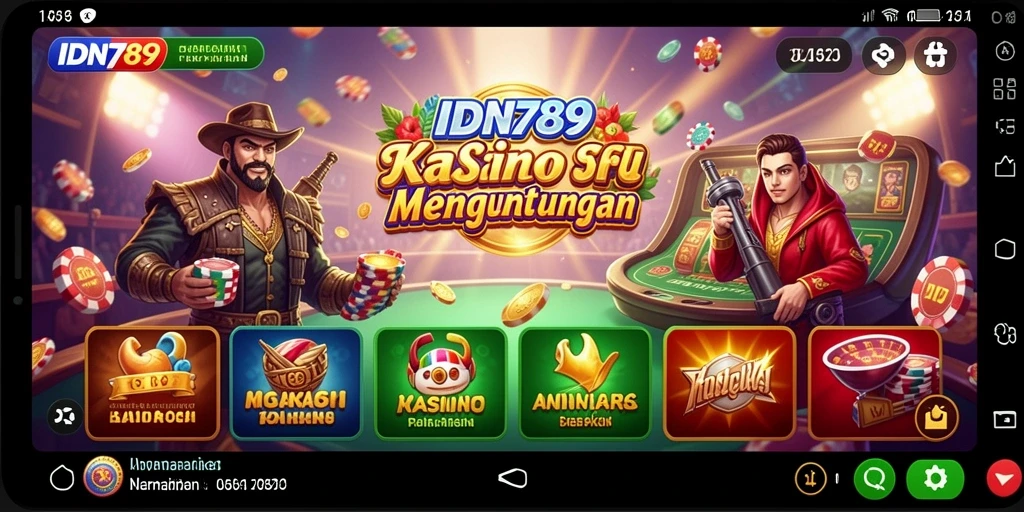 Tampilan gameplay menarik di IDN789 dengan berbagai permainan kasino yang seru.
