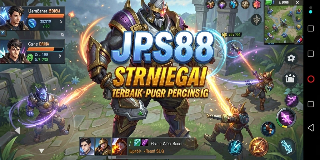 Tangkapan layar utama <strong>JPS88</strong> yang menunjukkan aksi pertempuran strategis.