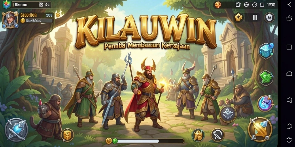 Screenshot memperlihatkan pertempuran strategis di KILAUWIN.