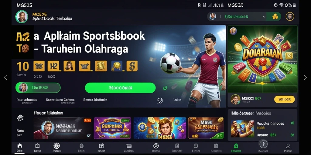 Tampilan menarik dari aplikasi Sportsbook MG525 saat memasang taruhan.