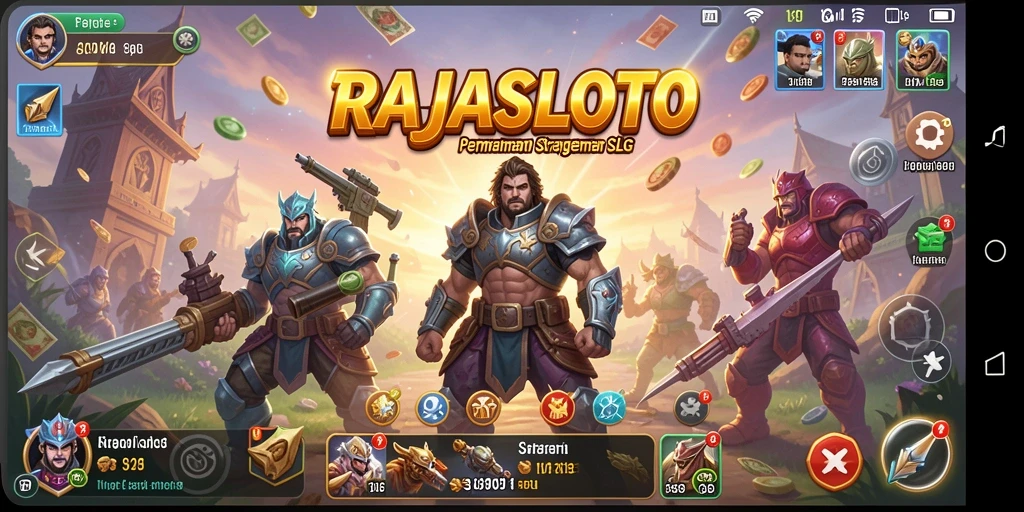 Tampilan gameplay seru di RAJASLOTO dengan strategi yang menantang.