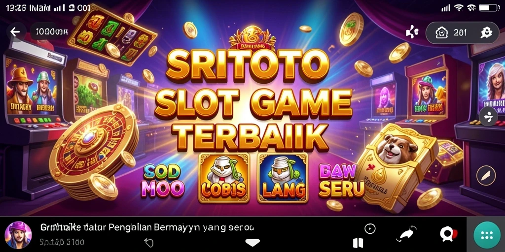 Screenshot SRITOTO menampilkan aksi seru dalam permainan Slot.